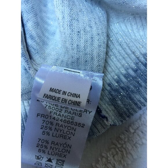 2-PC Leo & Ugo Metallic Short Sleeve Sweater Top Cardigan Set Twinset Size 3 - Picture 7 of 12